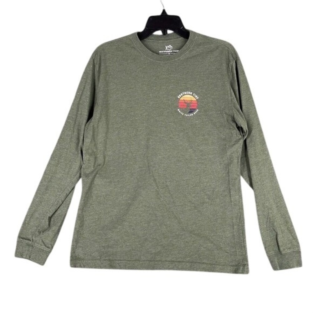 Southern Tide‎ Graphic Deer Shirt Men M Casual Outdoor Hunting Lifestyle